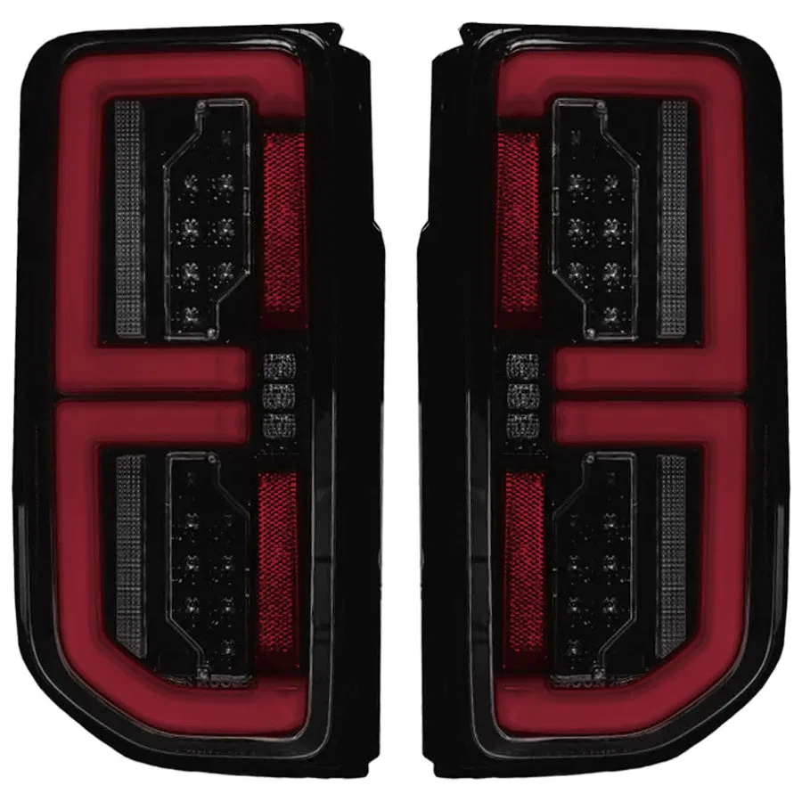 264279BK – RECON ACCESS Tail Light Assembly, OLED Smoke ABS Plastic Lens Black Housing Red Parking/ Brake/ Turn Signa...